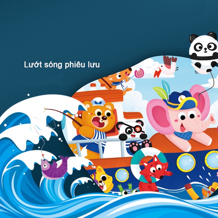 Bộ đồ chơi xếp hình, ghép hình gỗ thăng cấp 7 cấp độ cho bé từ 2-7 tuổi, Đồ chơi gỗ giáo dục thông minh Montessori