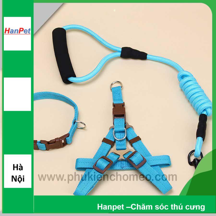 HN-SP1049 - Dây dắt chó hình yên ngựa tròn tam giác (hanpet 4711891)