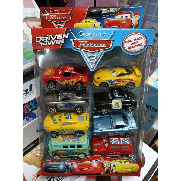 757-4 Hộp đồ chơi mô hình xe ô tô SUPER RACING chạy bánh đà