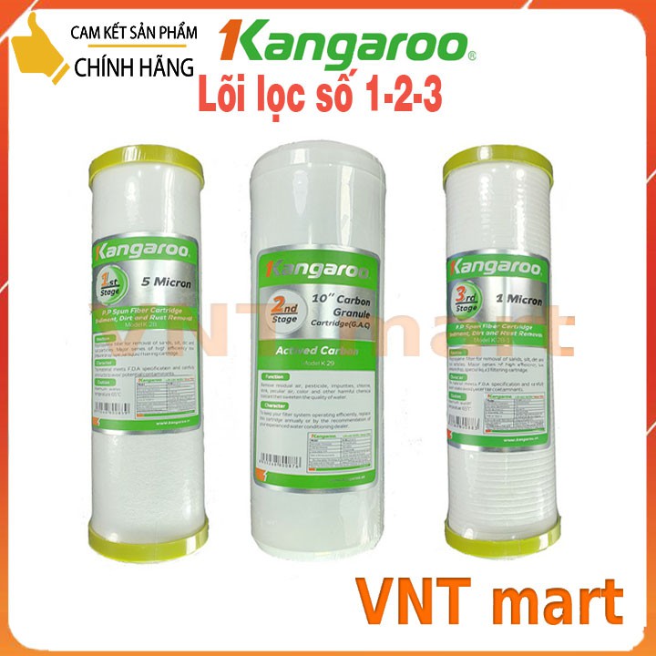 Lõi Lọc Nước số 123 Kangaroo - Phụ kiện máy lọc nước - VNT Mart