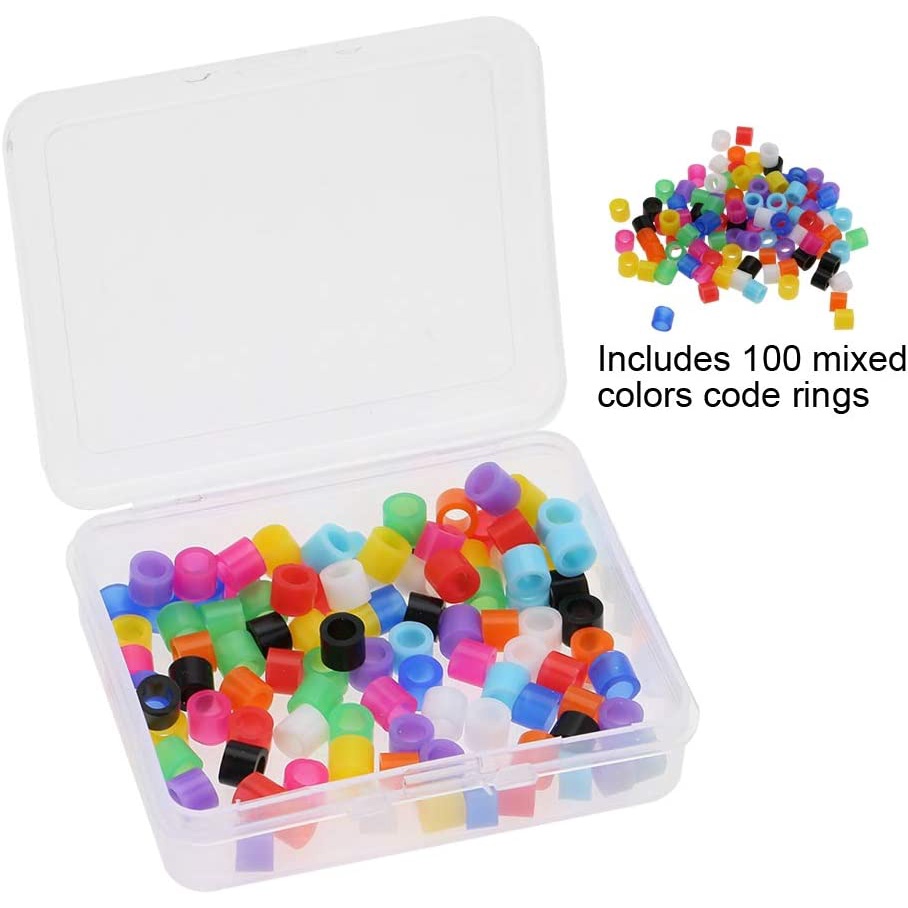 Hộp 100 Vòng Silicon Chỉnh Hình Răng Nhiều Màu Sắc