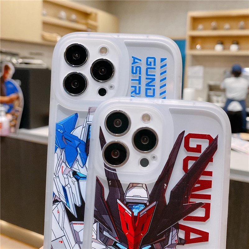 Ốp Điện Thoại Chống Sốc In Hình Gundam Cho iPhone 13 12 11 Pro Max 7 8 Plus X XS XR XSMax 12Pro 12ProMax 13Pro 13ProMax 11