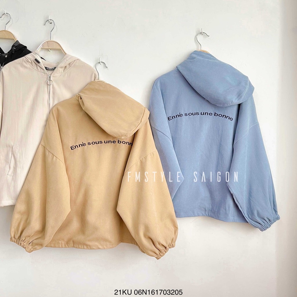 Áo khoác Hoodie rút gấu bò sữa ulzzang unisex thời trang tránh gió VM STYLE 21KU07EP1001