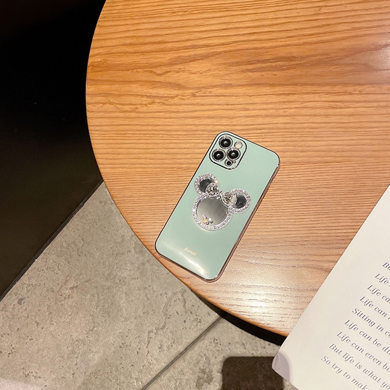 Ốp Điện Thoại Silicon Dẻo Tráng Gương Sang Trọng Cho iPhone 13 12 11 Pro Max XS Max X 8 7 Plus