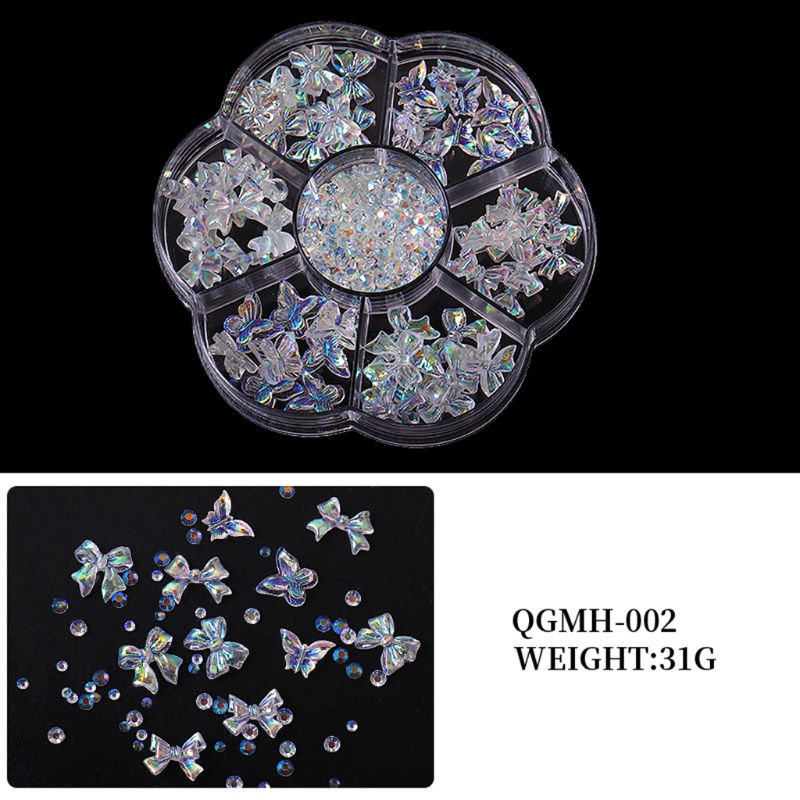 Hạt Pha Lê Hình Gấu 3D Trang Trí Móng Tay Nghệ Thuật