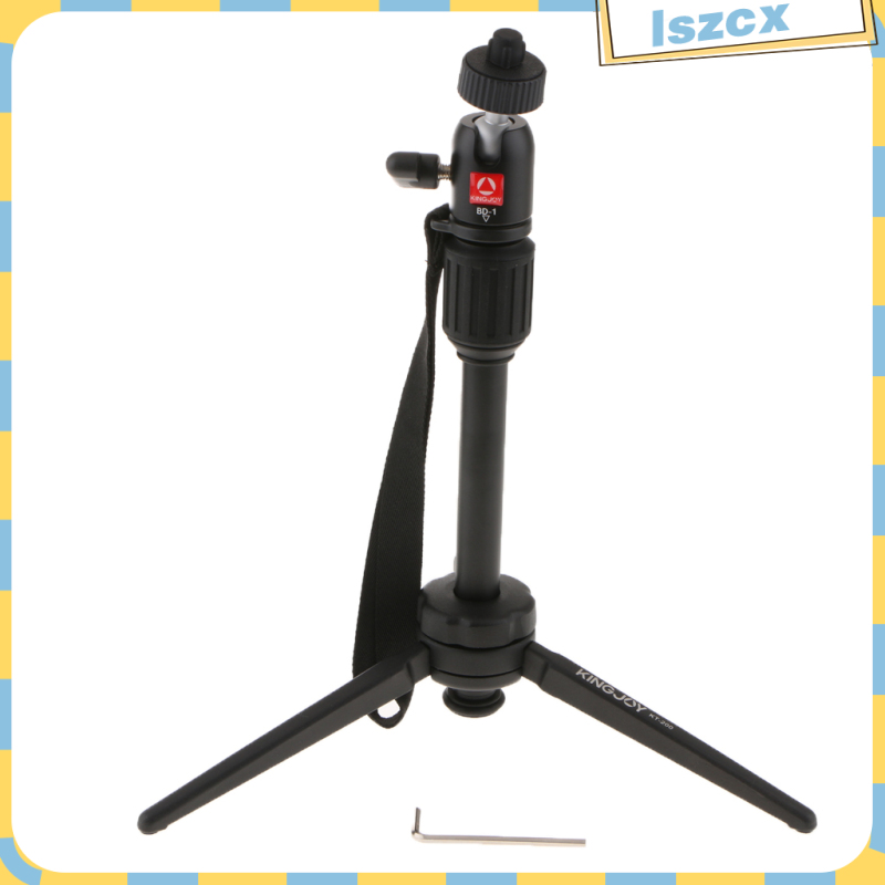 Mini Tabletop Camera Tripod Stand Holder with Ball Head For DSLR SLR Camera - Black