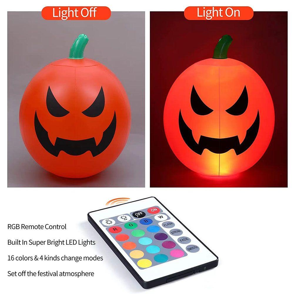 Bóng Bay Chống Nước Phát Sáng Biểu Tượng Cảm Xúc Bí Ngô Trang Trí Halloween