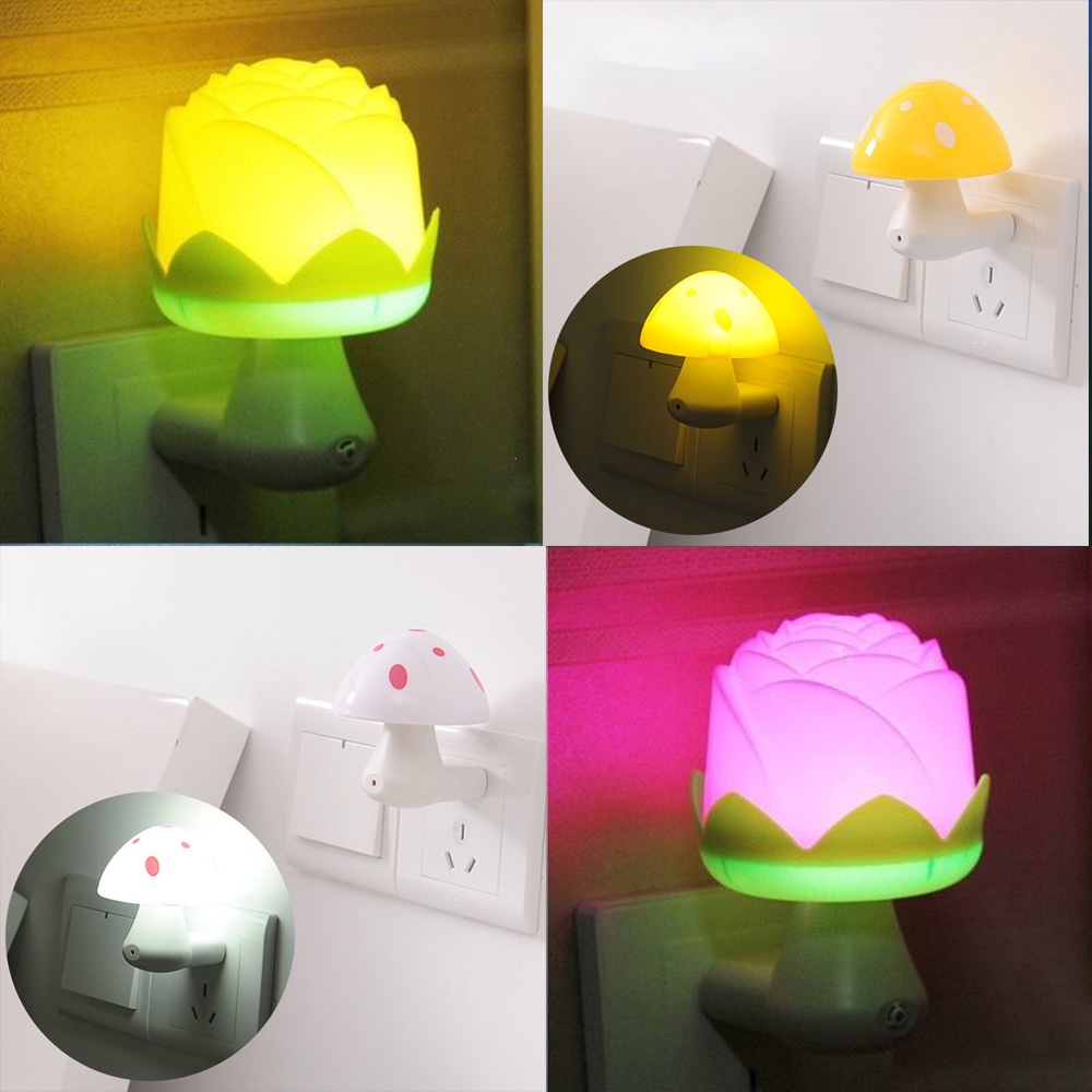Đèn Ngủ Bóng Led Hình Nấm/Hoa Hồng Hoạt Hình Sáng Tạo Đa Năng Trang Trí Phòng Khách/Phòng Ngủ/Nhà Cửa
