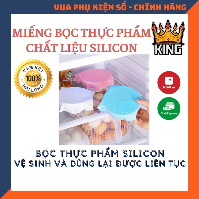 Miếng silicon bọc thức ăn , thực phẩm ✔️ rửa sạch và dùng lại được mãi mãi ✔️ Hàng độc và Hot