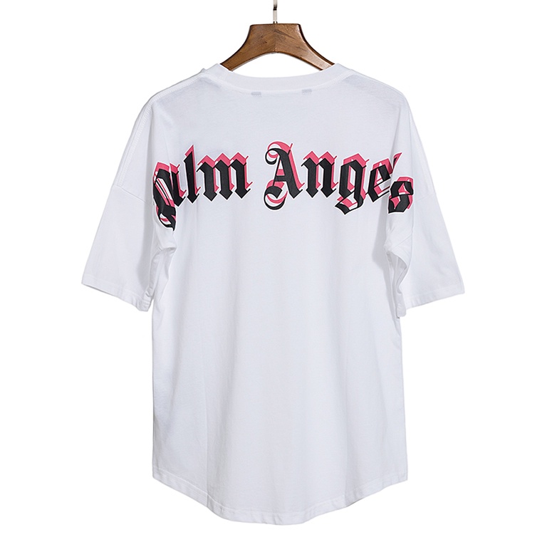 Áo Thun Tay Ngắn Cổ Tròn In Chữ Lớn Sau Lưng Phong Cách Đường Phố Cho Nam Và Nữ