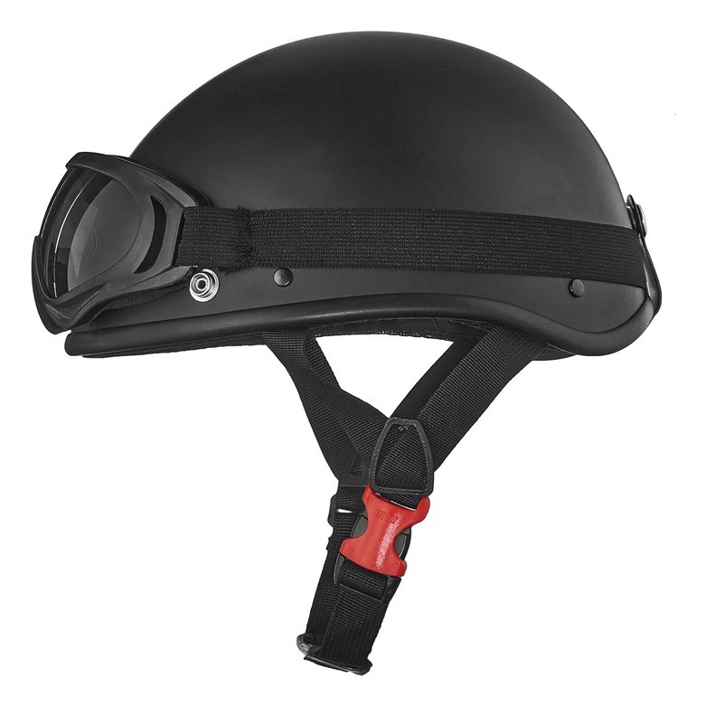 Mũ bảo hiểm phượt nửa đầu Amby Helmet kèm họa tiết trang trí
