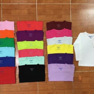 Áo thun trơn cổ tim và cổ tròn. Áo f21 (8-30kg)