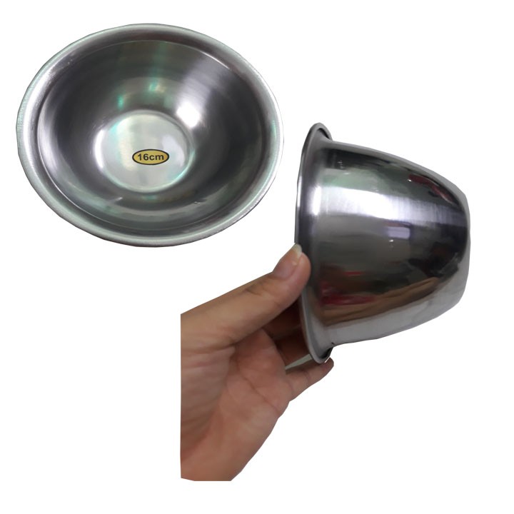 Thau Tô trộn inox 16cm loại 1