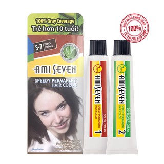 Nhuộm phủ bạc dược thảo nhanh 7 phút ami seven hàn quốc