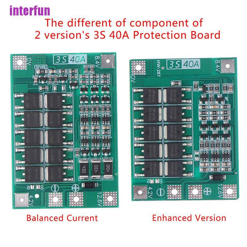 [Interfun1] Balance 18650 Bms 4S 40A Li-Ion Lithium Battery Charger Pcb Bms Protection Board [Fun]