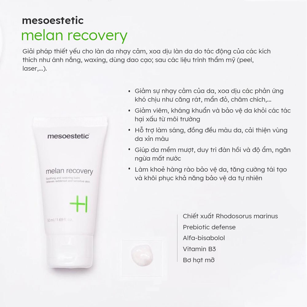 Kem dưỡng phục hồi cho da nám 𝗠𝗲𝘀𝗼𝗲𝘀𝘁𝗲𝘁𝗶𝗰 Melan Recovery 50ml