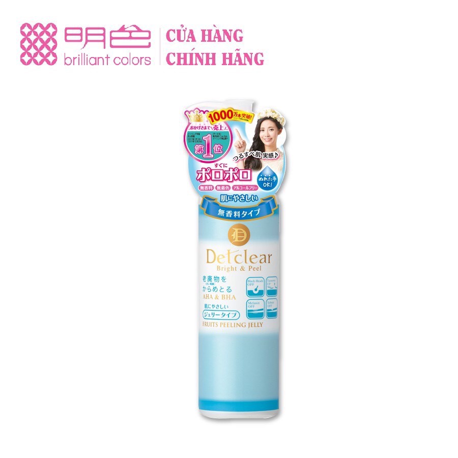 Tẩy Tế Bào Chết Meishoku Detclear Bright & Peel Facial Peel Peeling Jelly Dạng Gel Không Mùi 180ml