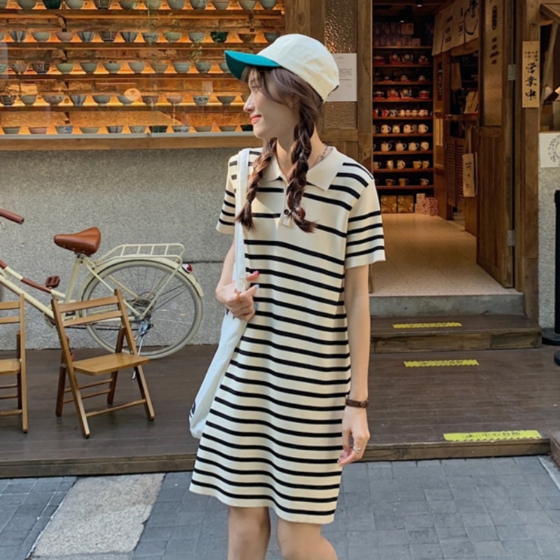 Váy len kẻ dệt kim, váy len co giãn mặc siêu thoải mái | BigBuy360 - bigbuy360.vn