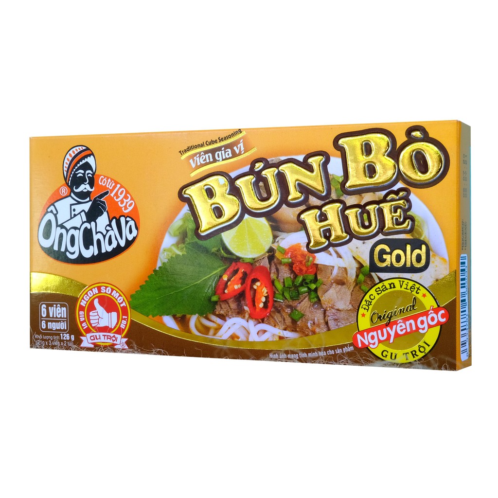 Viên Gia Vị Bún Bò Huế Ông Chà Và Gold 126gr | BigBuy360 - bigbuy360.vn