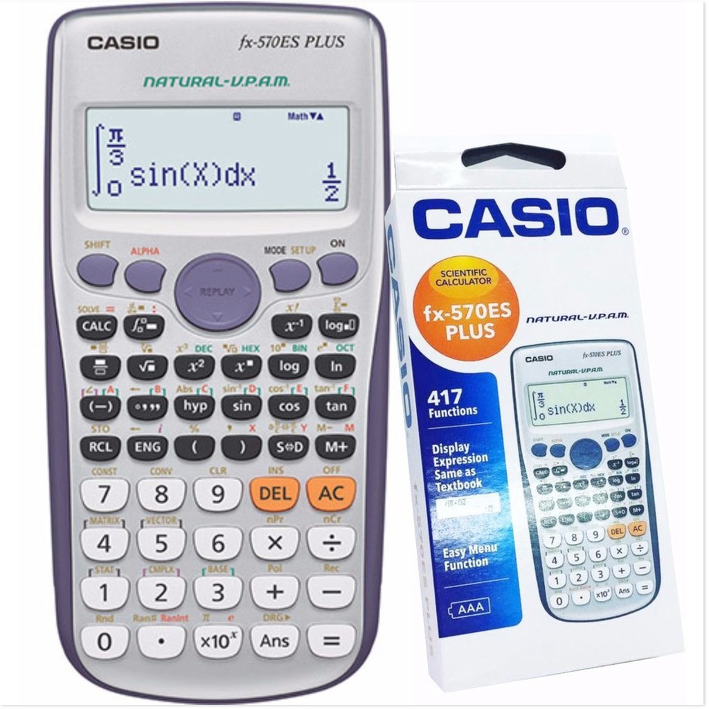 (Lỗi 1 đổi 1)(Made in Thái Lan) Máy tính Casio FX570ES Plus mới nhất 2020 - bảo hành 24 tháng