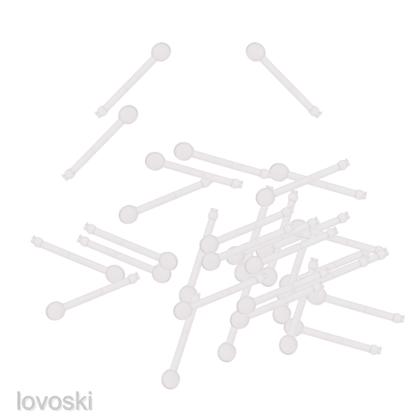 [Lovoski] Set 20 Khuyên Xỏ Mũi / Môi / Tai / Cơ Thể Trong Suốt 18g