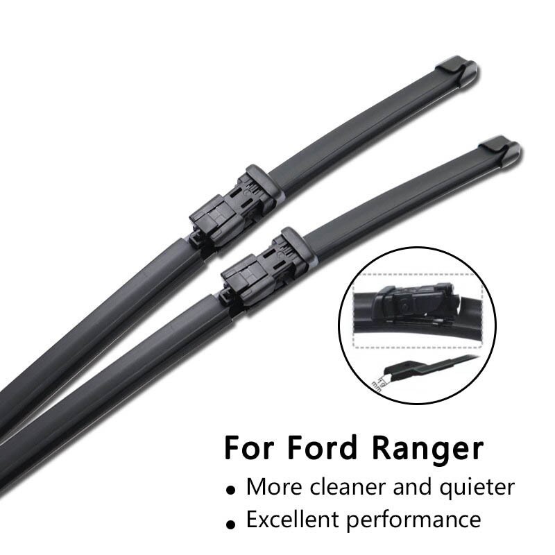 Gạt mưa ô tô, cần gạt mưa silicon xe Ford Ranger 2010 đến 2021 - Gạt êm sạch, bộ 2 chiếc