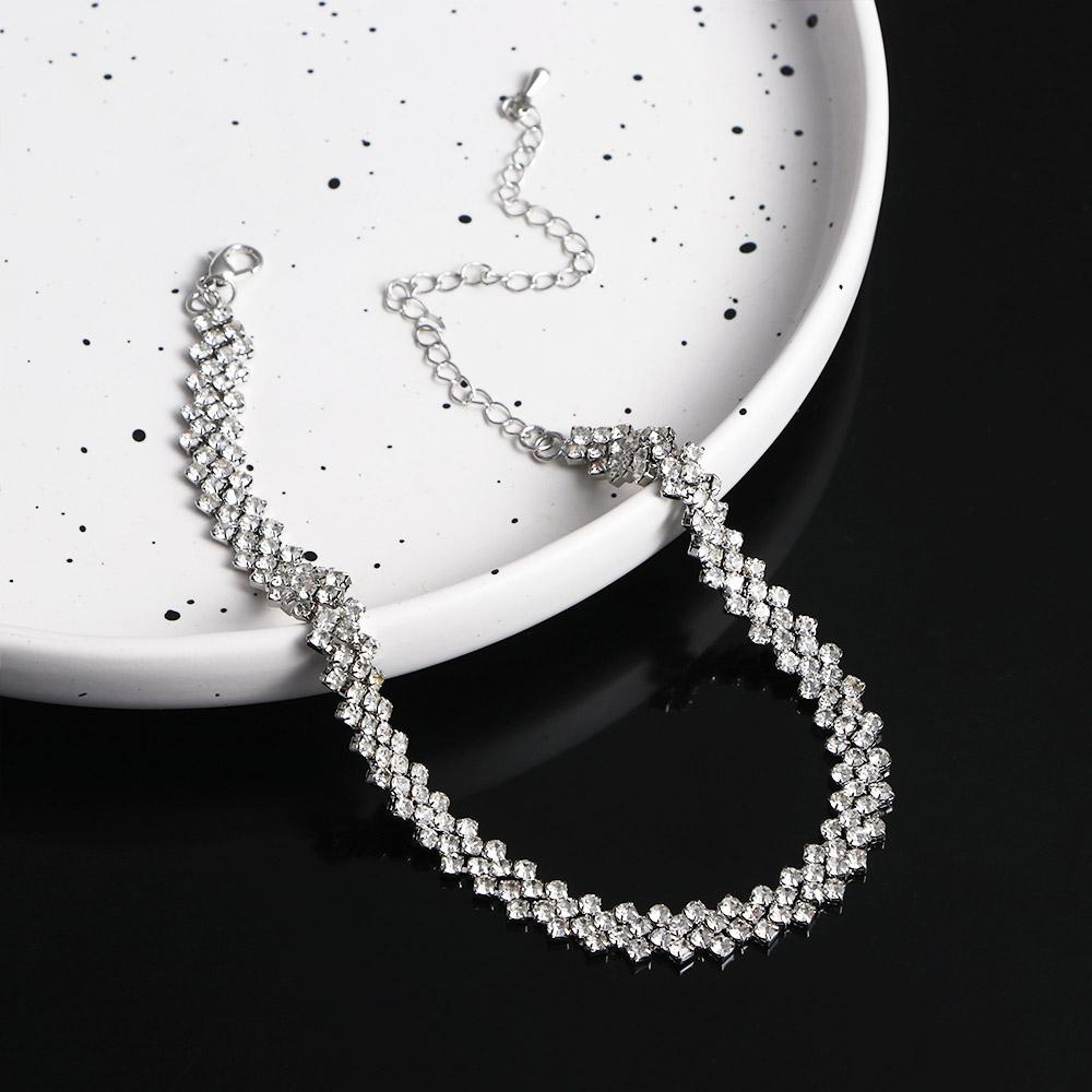 LILYES Toàn Bộ Vòng Cổ Choker Đính Đá Thời Trang Cho Nữ