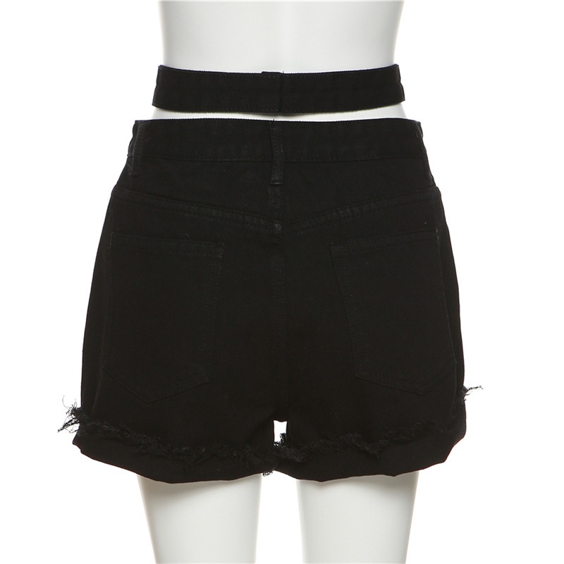 Chân Váy Lưng Cao Phối Ren Đính Nút Thời Trang Đường Phố