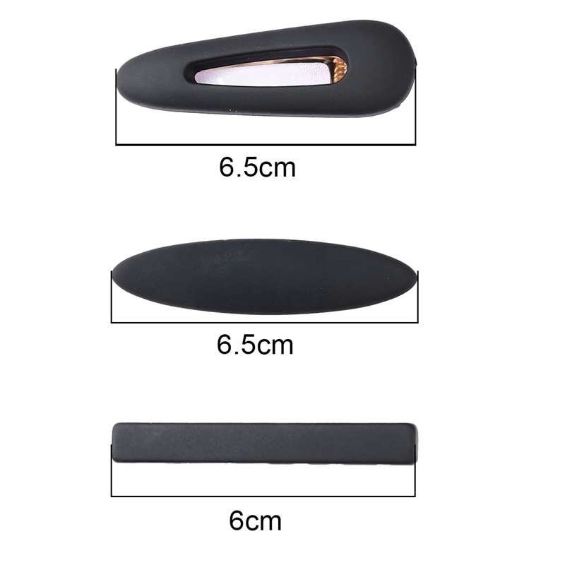 Set 2 kẹp tóc BEADIA dáng dài phong cách đơn giản thời trang dành cho nữ