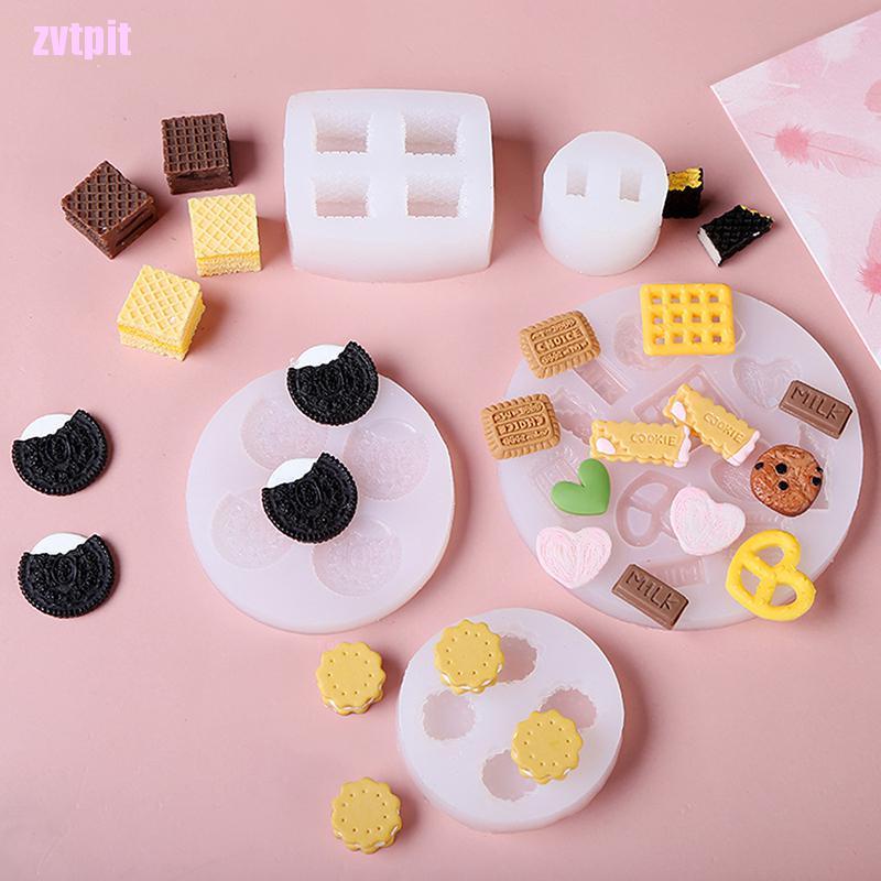 1 khuôn silicone làm nến/bánh quy/kem/bánh quy DIY