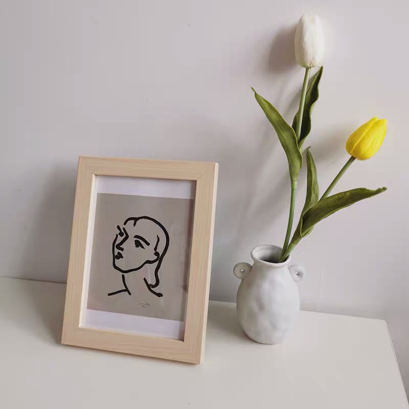 Khung tranh gỗ lọ hoa trừu tượng -may.decor- | BigBuy360 - bigbuy360.vn
