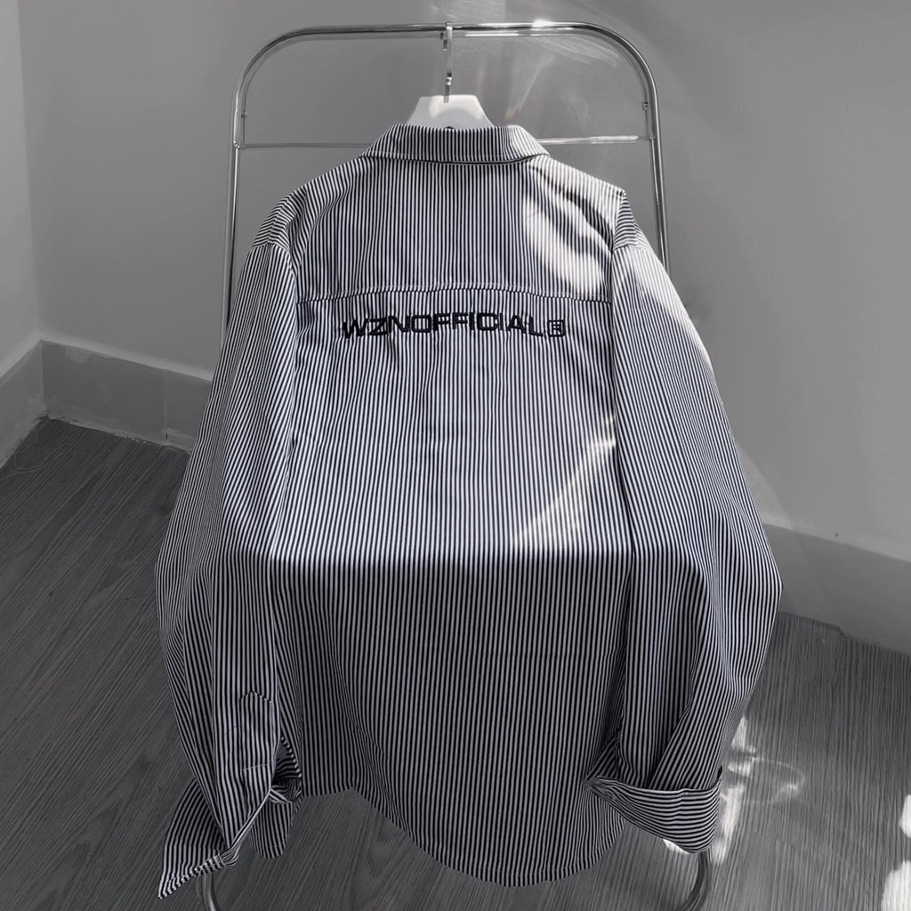 Áo sơ mi dài tay nam nữ form rộng WZN ba màu