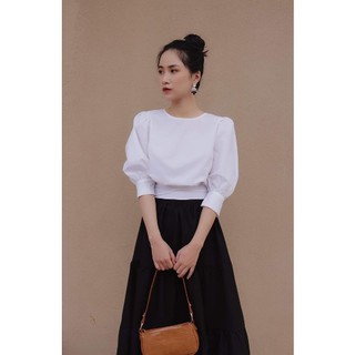 ÁO CỔ TRÒN THẮT NƠ SAU