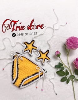 [HÀNG CÓ SẴN] BỘ BIKINI SAO BIỂN VÀNG