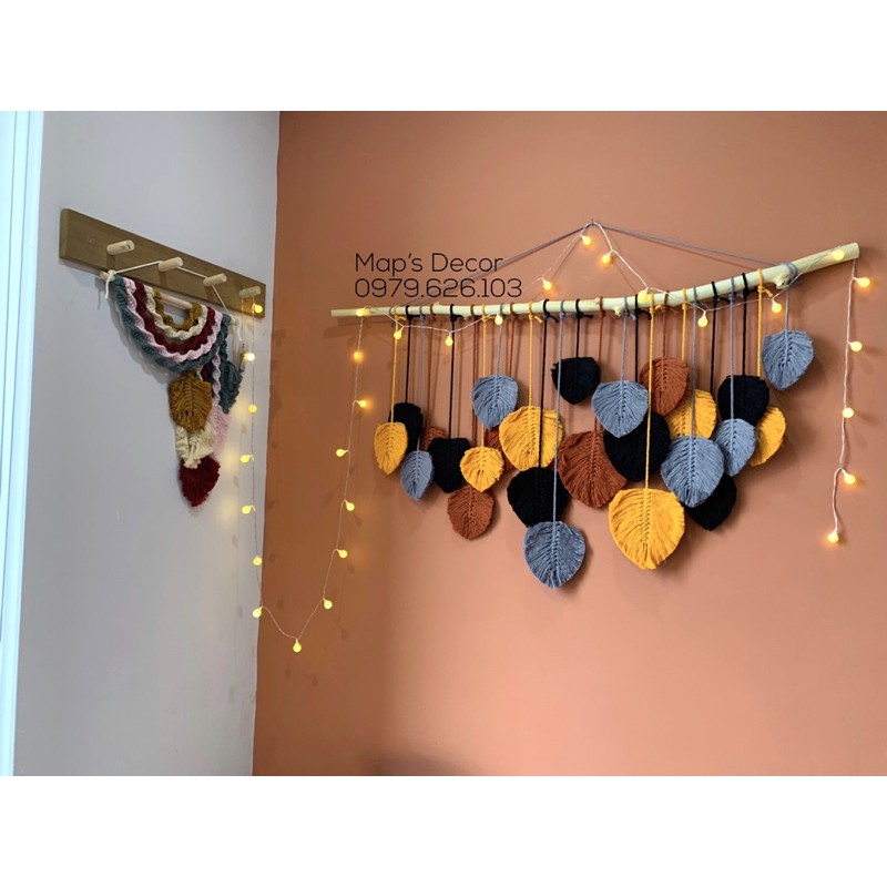 Rèm lá kích thước 1,2m macrame
