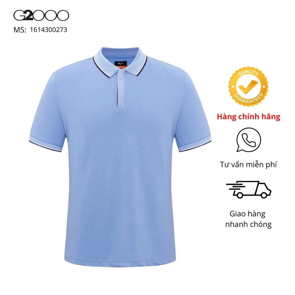 Áo Polo Nam Smart Fit G2000 (1614300273) Tay Ngắn Màu Xanh