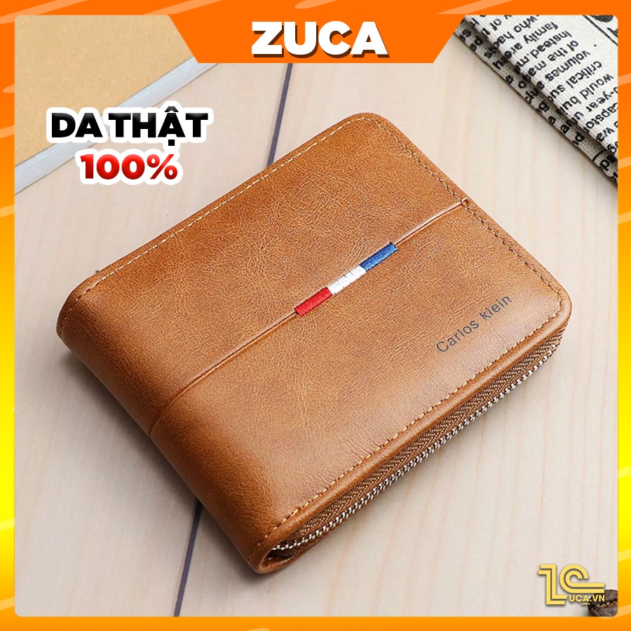 Ví Nam Da Bò Dáng Đứng Chính Hãng ZUCA - Bảo Hành 12 tháng DN13