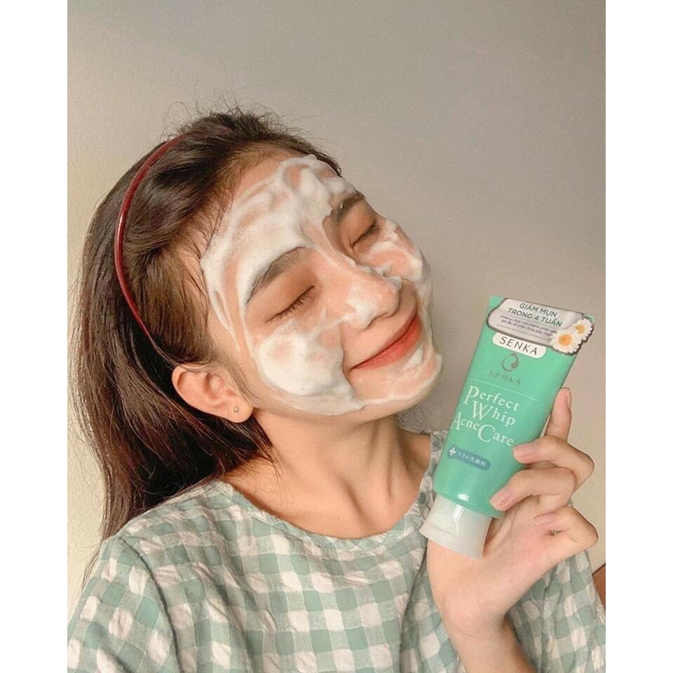 [Mã FMCGMALL -8% đơn 250K] Sữa rửa mặt dành cho da mụn Senka perfect whip acne care 100g | BigBuy360 - bigbuy360.vn