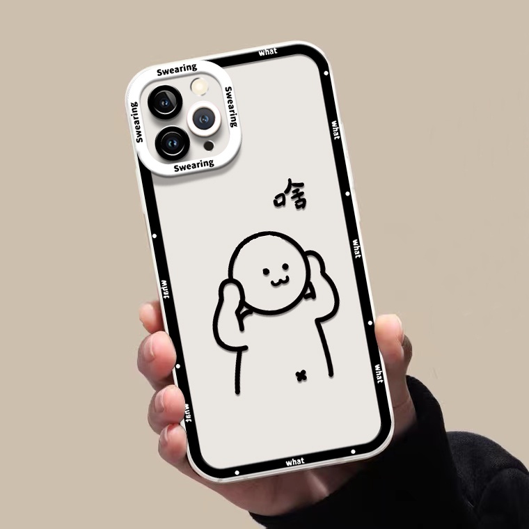 Ốp Điện Thoại TPU Silicone Trong Suốt Chống Sốc In Hình Hoạt Hình Cho IPhone 14 13 12 11 Pro X XR XS Max 6 6S 7 8 Plus