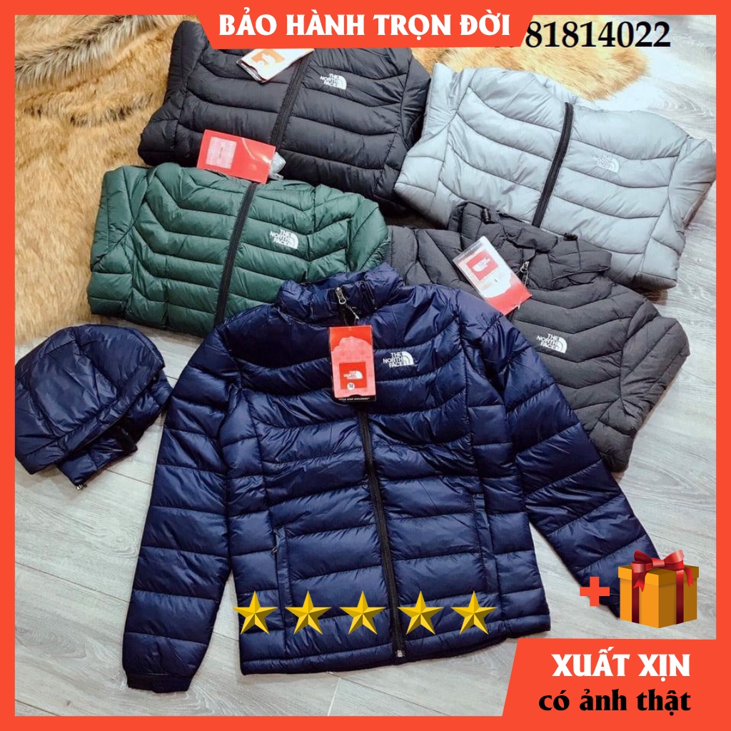 Áo khoác phao nam THE NORTH FACE HÀNG XUẤT DƯáo ấm - jacket chần bông