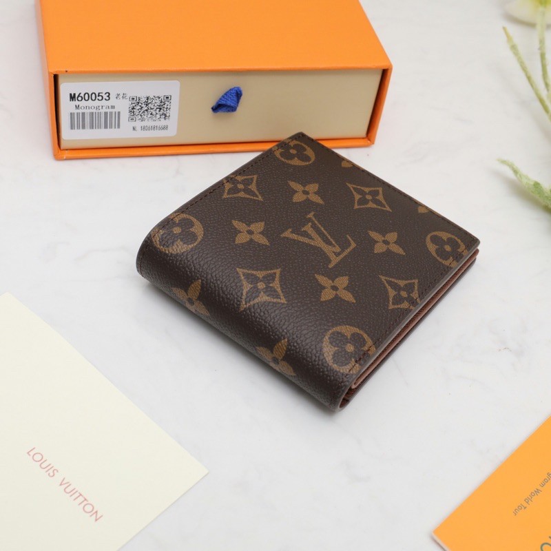 Ví gập vuông cho nam Louis Vuitton LV da thật cao cấp nhiều màu mẫu mới 2021