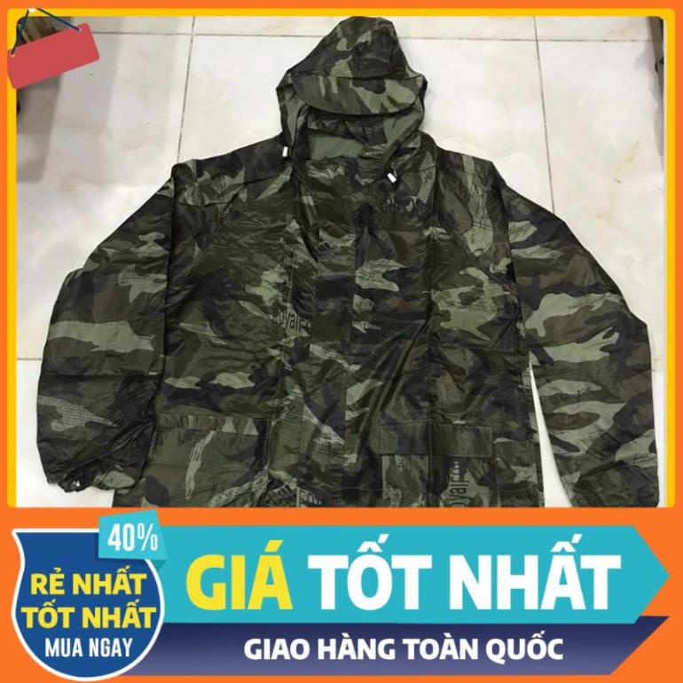 💖GIÁ SỈ💖 Bộ quần áo đi mưa hình lính vải dù siêu bền, chất liệu vải cao cấp, chống thấm nước tuyệt đối, dễ dàng phơi