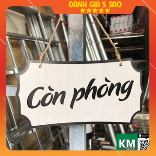 [🎀 QUÀ TẶNG mừng nhà mới , khai trương] Bảng treo còn phòng bằng gỗ cho nhà nghỉ, khách sạn, karaoke