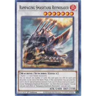 Thẻ bài Yugioh - TCG - Rampaging Smashtank Rhynosaber / MP21-EN163'