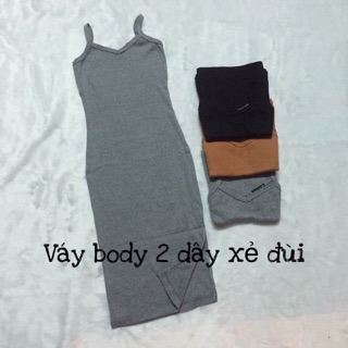 Váy Body 2 Dây Xẻ Đùi - VD01