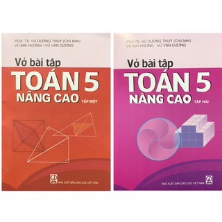 Sách - Combo Vở bài tập Toán nâng cao lớp 5 ( 2 tập ) Vũ Dương Thụy
