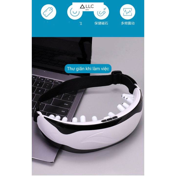 Máy mát xa mắt Eye Massager YSL, máy massage 22 điểm giảm mỏi mắt