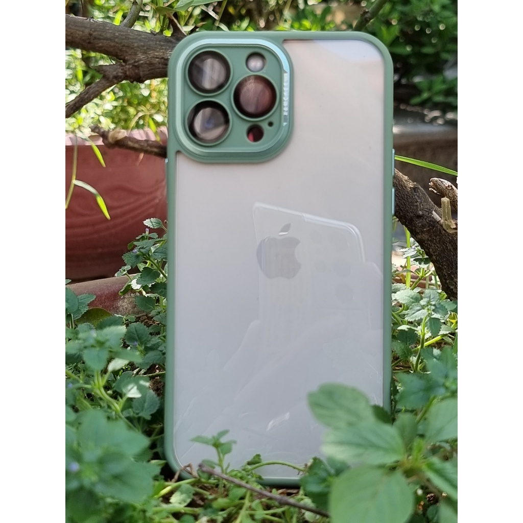 Ốp lưng X&M Skin bảo vệ camera lưng trong viền màu iPhone 12 pro max/ iPhone 13 / iPhone 13 pro / iPhone 13 pro max