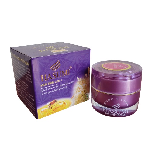 Kem dưỡng trắng da ngừa nám 3 in 1 Hasumi 30g