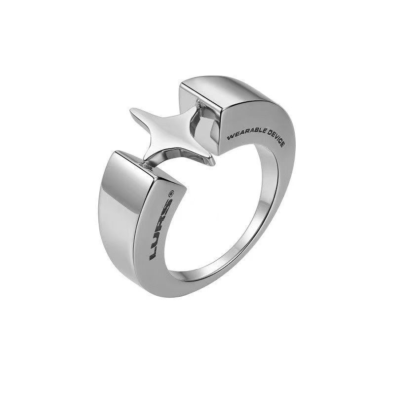 Nhẫn Đeo Tay Bằng Thép Titan Thiết Kế Đặc Biệt Dành Cho Nam Nữ